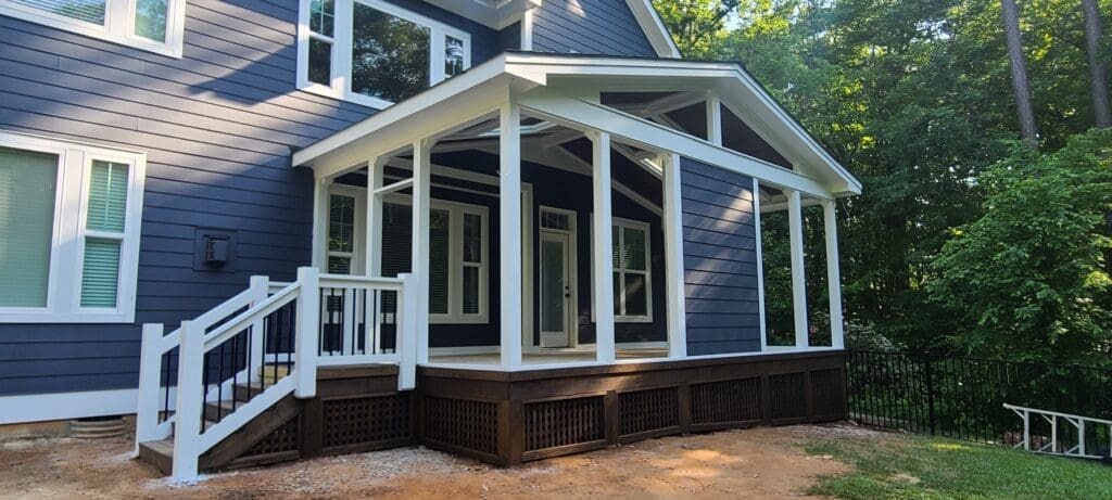 Interior & exterior home renovation painting in Cary, NC.